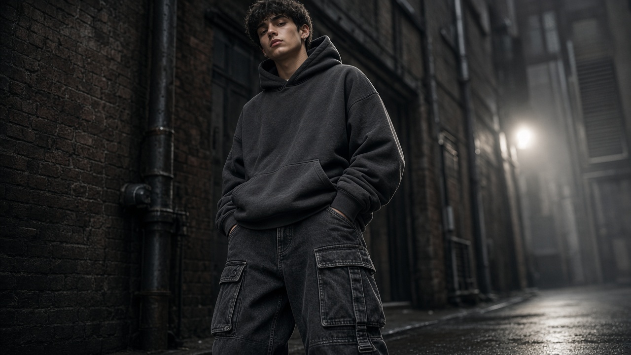 AI Forge street denim editorial