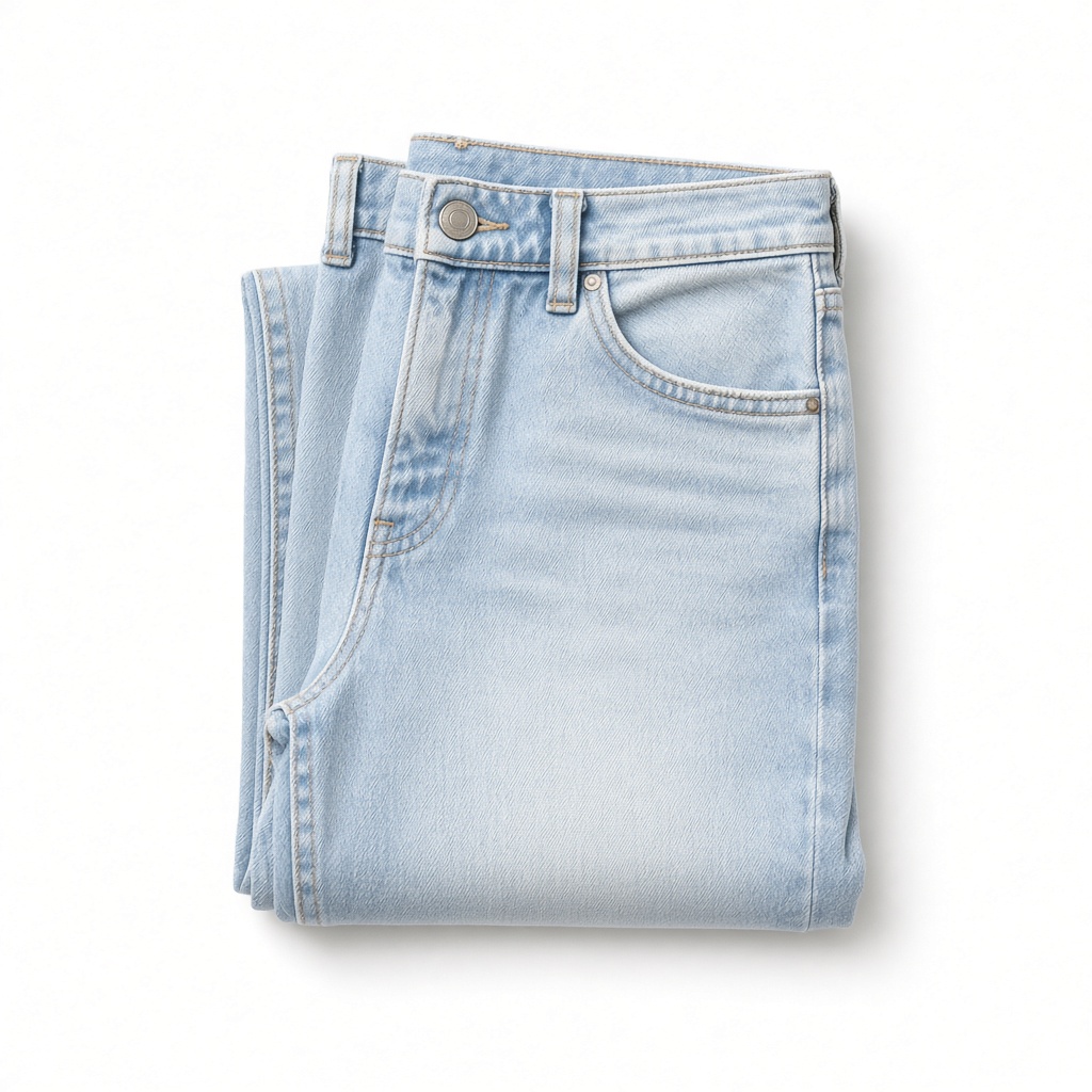 Light stone wash denim